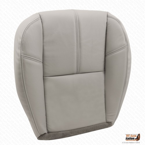 2007 2008 Chevy Avalanche Passenger Side Bottom Leather Seat Cover Gray #833 - 第 2/8 張圖片