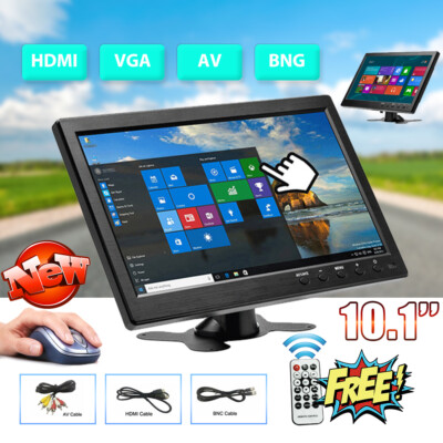 10.1'' Auto Monitor HD Mini TV Computer 1080P LCD CCTV mit HDMI BNC AV VGA 12V