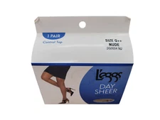 L'eggs Control Top 1 Pair Day Sheer Nude Pantyhose Plus Size Q++ DG0004 NIB