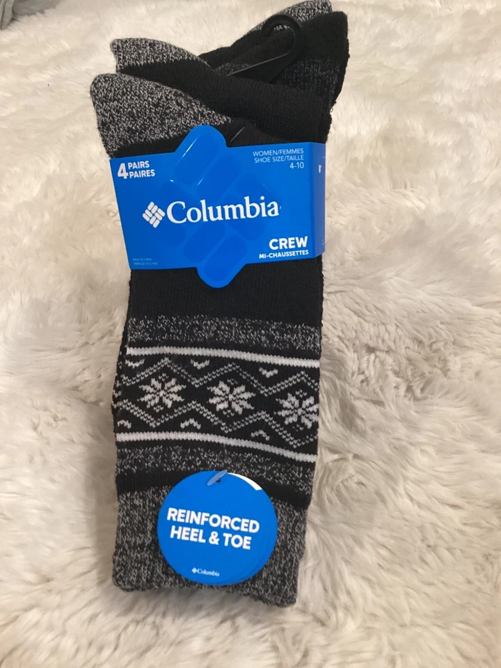 Calcetines acolchados Columbia para mujer con control de humedad (4 pares) Foto 4 de 4