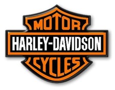 ADESIVO in RESINA 3D STEMMA LOGO per SERBATOIO MOTO HARLEY DAVIDSON CUSTOM 95x70