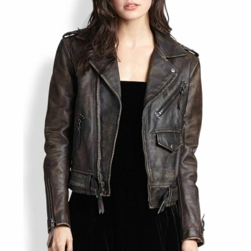 New Women Cafe Racer Moto Biker 
