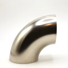 TitanFlowRacing 3" Titanium 90° Mandrel Bend Elbow Tight Radius 1.05D CLR