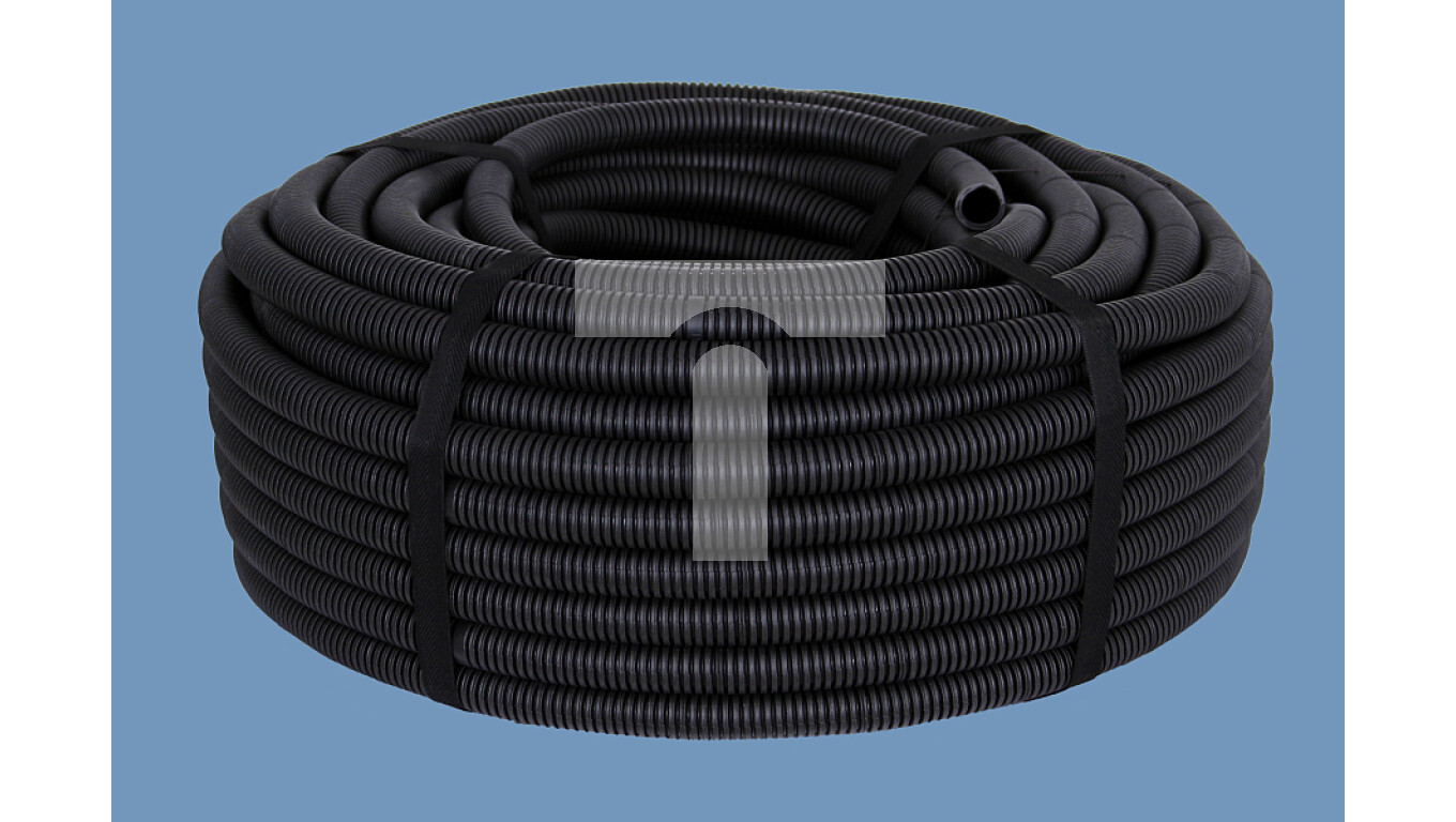 (1 disc) Halogen-free corrugated pipe black 320N RGHF 16/11 68121 /50m/ /T2UK