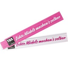 TOX, Pink/White, Metre Rule, 2 Meter Ruler