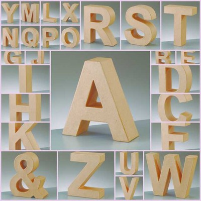 Paper Mache Large Cardboard Letters Shapes Signs 3d Craft 20 5cm