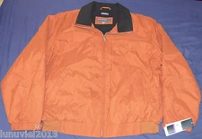 Perry Ellis Men's Portfolio Microfiber Blouson Sienna XXL Micro Fleece Jacket