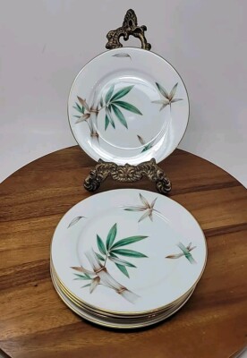 Noritake Bamboo 5565 (Set of 6) Salad Plates, 7.5  inches