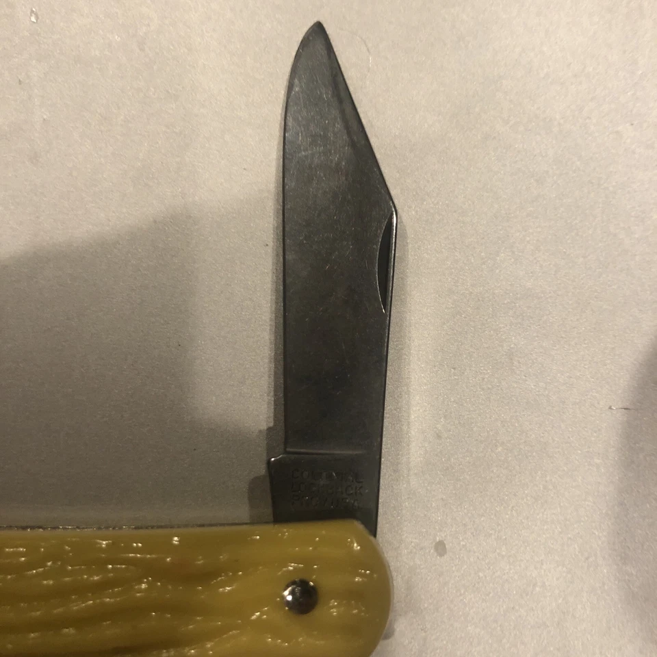 Navaja de Bolsillo Plegable Providence Vintage Años 70 Colonial Lockback Hoja Única EE. UU. Foto 3 de 4