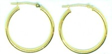 10Kt Yellow Gold 2 X 25MM Pair Hoop Earrings - Gift Box - FREE SHIPPING