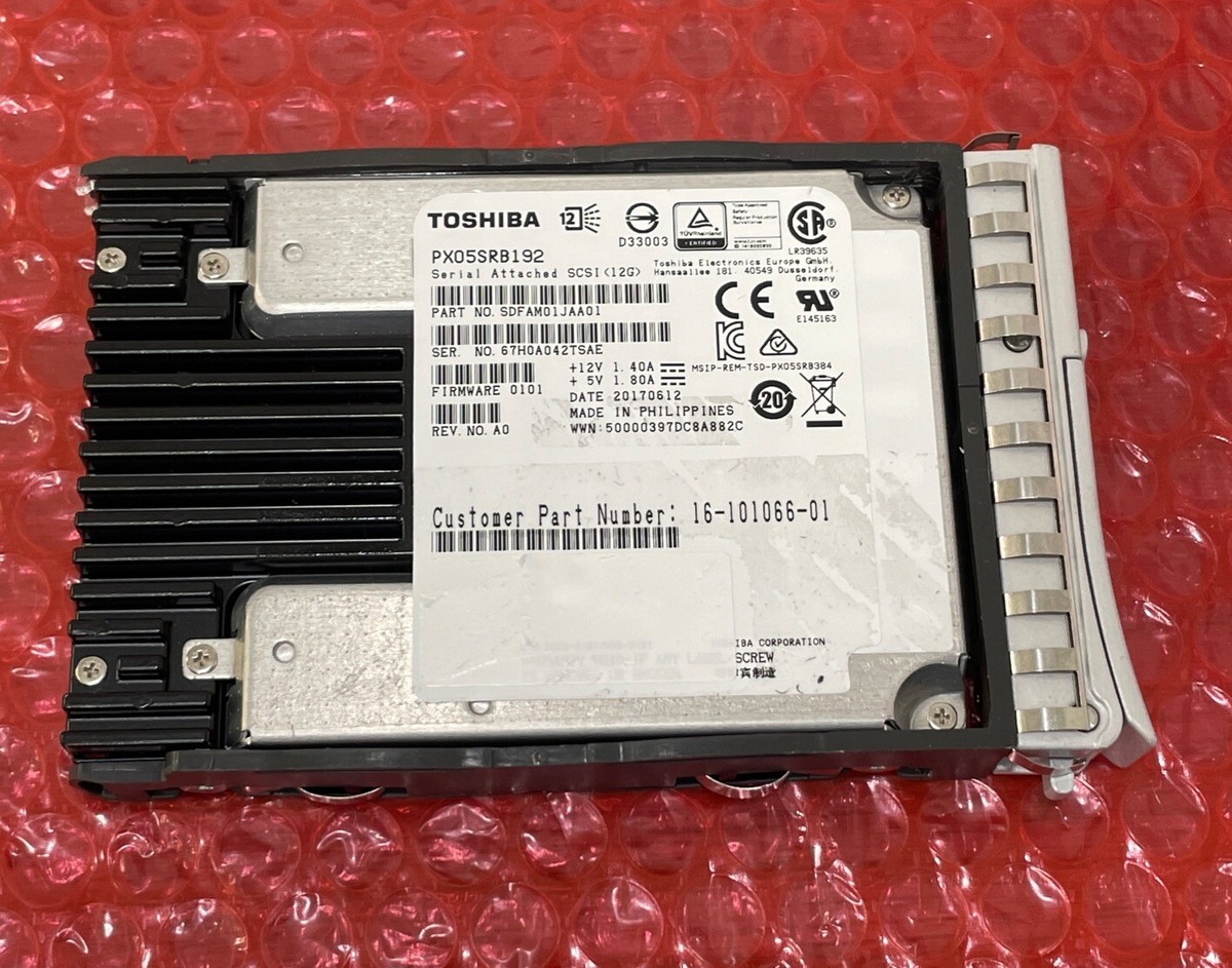 1.92TB TOSHIBA PX05SRB192 SAS 12G RI SFF SC DS SSD. #S-40 | eBay