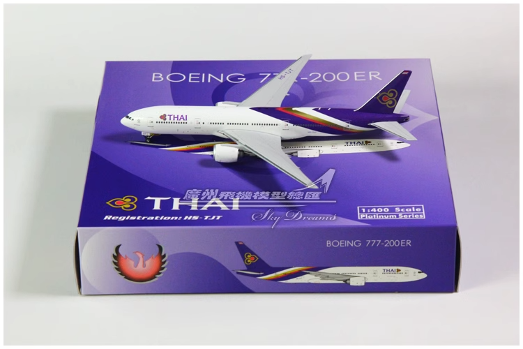 1:400 Phoenix THAI BOEING 777-200ER Passenger Airplane Diecast