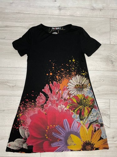 Desigual black Flowers Theme Dress | eBay