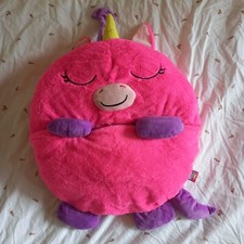 Genuino Happy Napper Unicornio Saco de Dormir Almohada Niños 137cm Largo Rosa Arco Iris