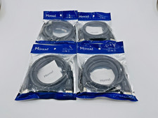 Lot of 4 New Moread E342987 DisplayPort Cable Male to Male 6ft