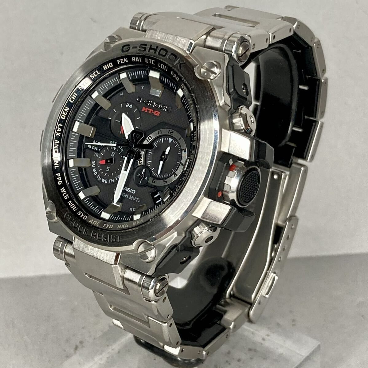 Casio G-Shock MTG-S1000D-1AJF Black dial Radio Wave Solar Watch used japan