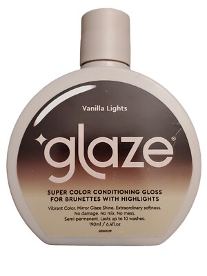 Glaze Super Color Conditioning Toning Gloss VANILLA LIGHTS 190 ml / 6.4 oz READ