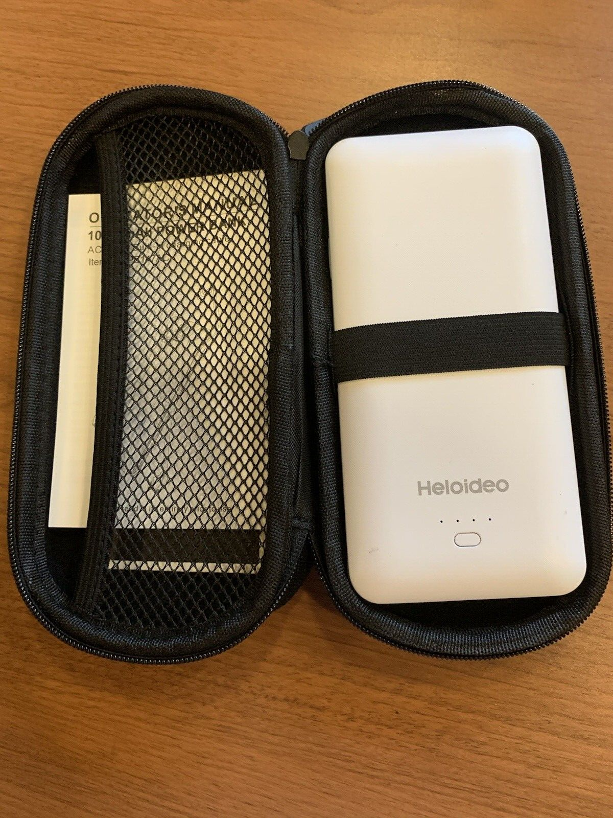 Portable 5000mAh Power Bank HELOIDEO PB147AC with Case Ultra Compact  -image