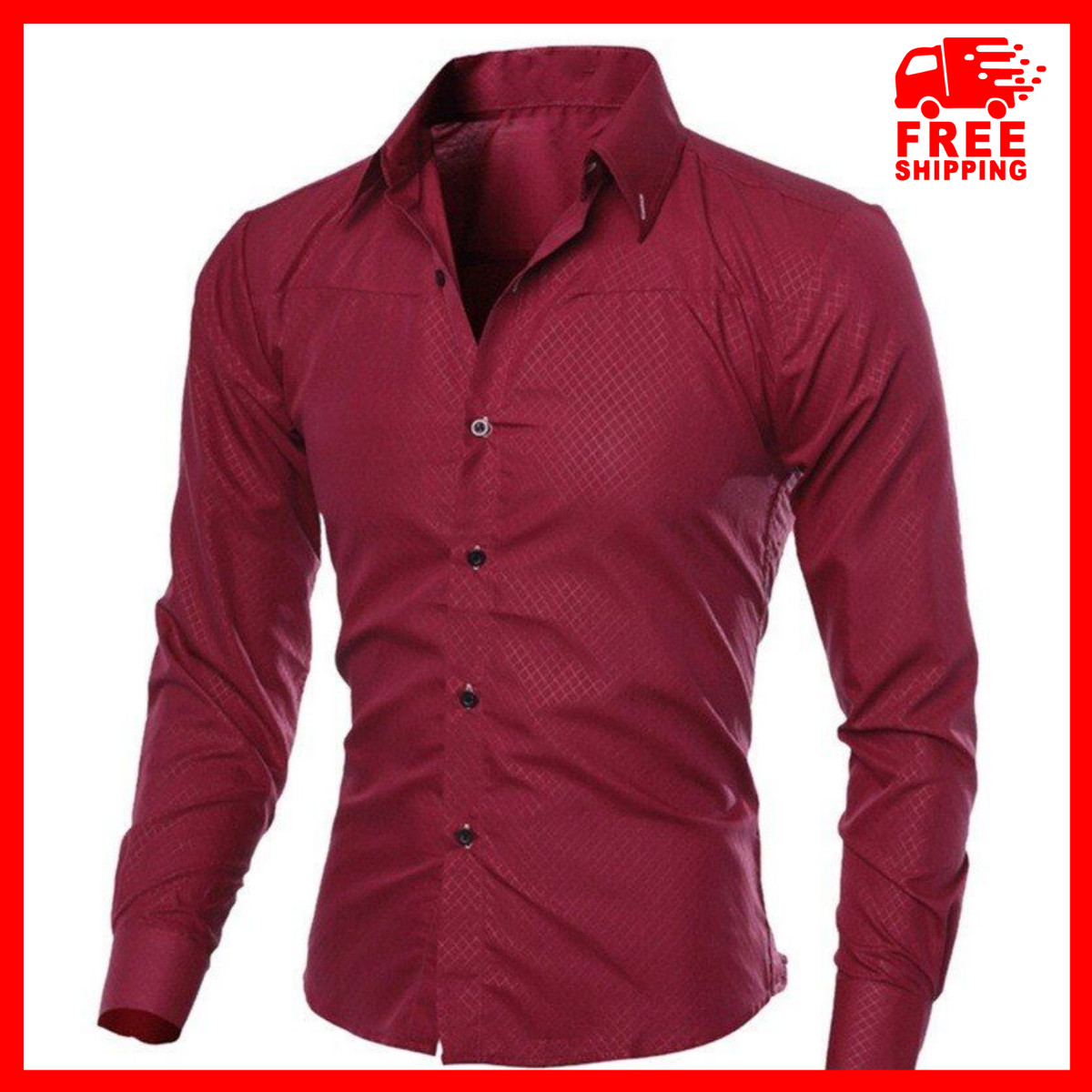 Camisas Para Hombres Nueva Camisa De Vestir De Moda Tops Ropa De Hombre | eBay