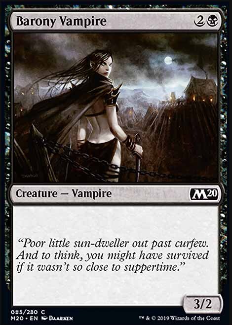 MTG Magic the Gathering Barony Vampire (85/357) Core Set 2020 LP
