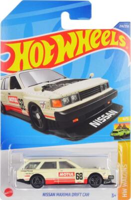 Nissan Maxima Wagon Drift Car #68 Motul Cream with Red Stripes HW