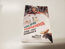 JS15 Halifax Mooseheads 2006/07 Minor Hockey Pocket Schedule - Atlantic Super