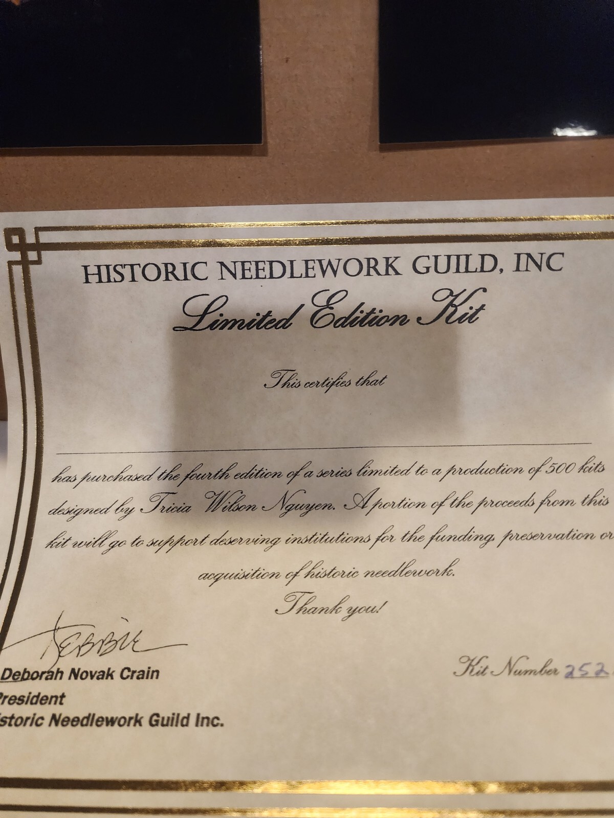 Cross Stitch Kit A Sailors Blessing Etui 2003 Historic Needlework Guild