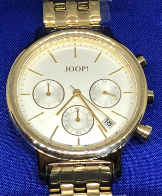 JOOP! Damen Uhr Gold ⚜️ NEU⚜️Chronograph⚜️NP 299,-€