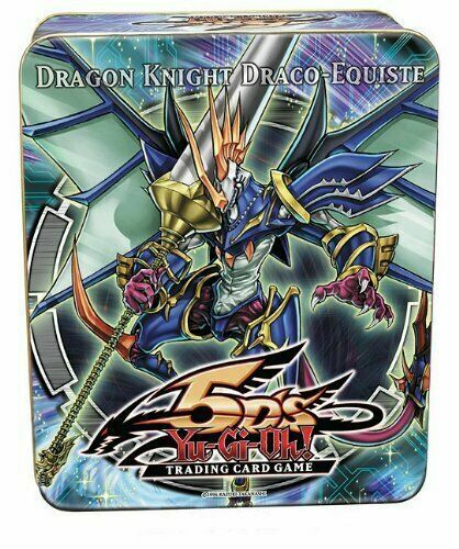 Konami Yu-gi-Oh 5DS Dragon Knight Draco-Equiste Tin for sale online