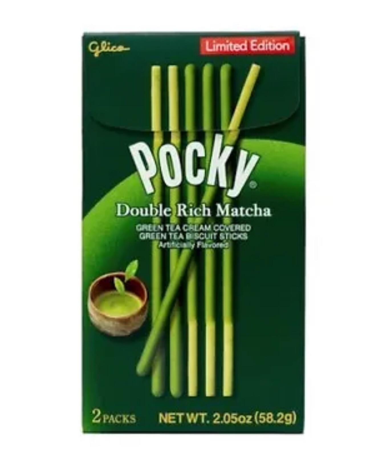 GLICO Pocky Limited Edition&nbsp;Double Rich Matcha Green Tea 2.05oz