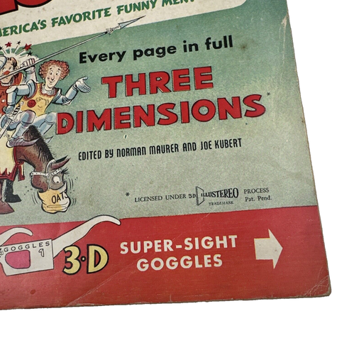 ST JOHN COMICS THREE DIMENSION COMICS THREE STOOGES #2 OCT 1953 W/O GLASSES - Picture 4 of 11