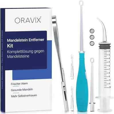 ORAVIX Tonsillenstein Entferner Set - Einfach Mandelsteine Entfernen, Zahnpflege