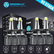 4/6/8-sides H7 H7 LED Headlights Conversion Kit Bulbs High Low Beam White 6500K