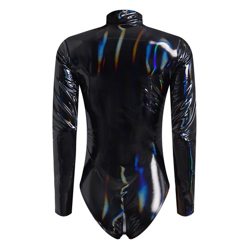 Woman Bodysuit One Piece Catsuit Adult Jumpsuit Dancing Leather Lingerie Teddy - Picture 9 of 50