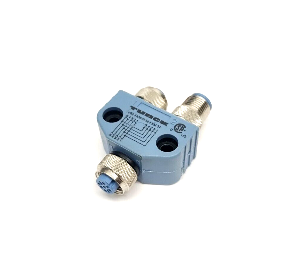 Turck VB2-FKM-FKM-FSM 57 Fieldbus Y-Splitter M12 5-Pin DeviceNET