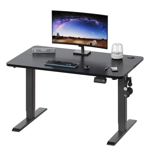 120/140cm Höhenverstellbarer Schreibtisch Elektrisch Stehtisch Desktop Gestell