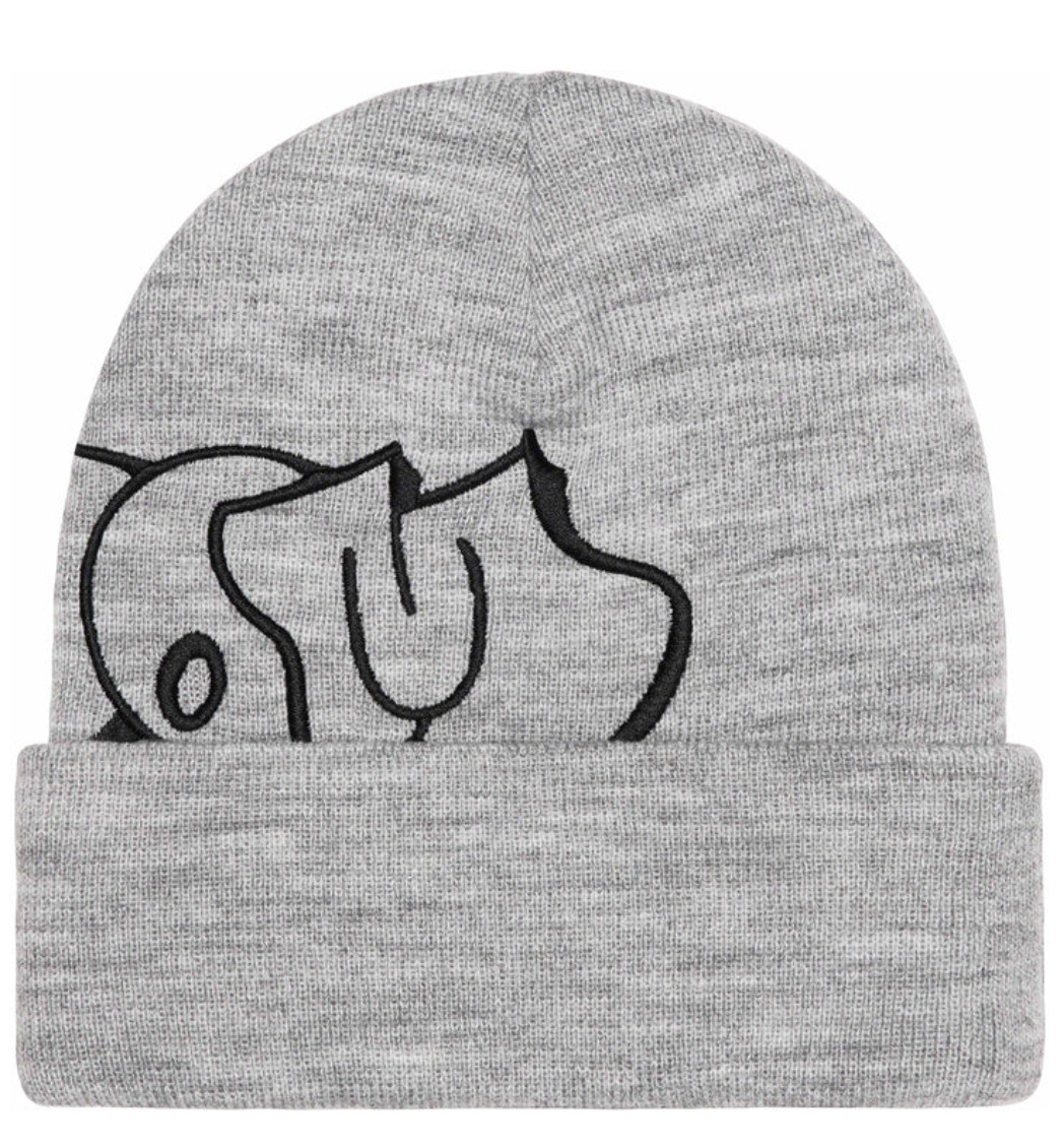 Supreme MF DOOM Beanie, Heather Grey, FW23, New In Hand