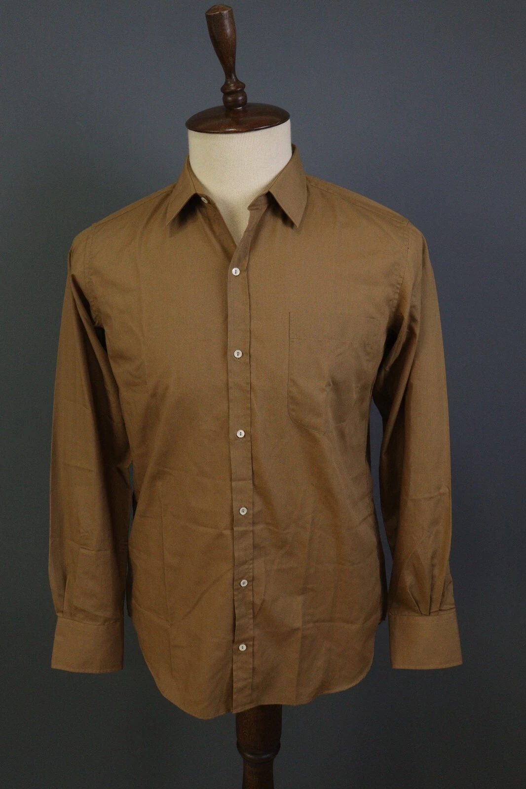 SAINT LAURENT (YSL) Camicia elegante Yves Saint Laurent Chemises marrone manica lunga taglia 3