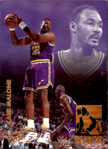 KARL MALONE 1993-94 Fleer Ultra Rebound Kings #4 Utah Jazz Basketball Card
