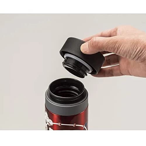 Yamanaka lacquerware Stainless steel water bottle 11.4ounce Great wave Red - Picture 3 of 5