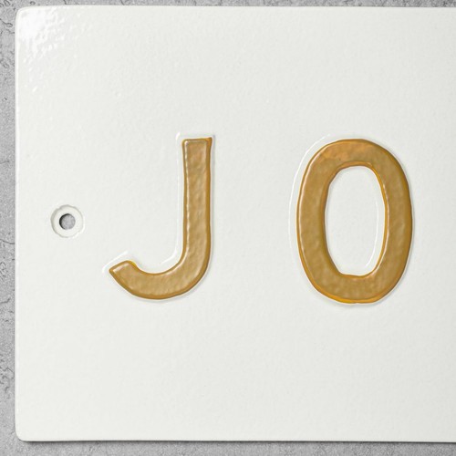 Hearth & Hand Magnolia JOY Blechschild 5x7,5" Weißgold + Mount Hardware inkl. - Bild 2 von 4