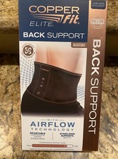 Copper Fit Elite Air Back Support Brace with Airflow Technology, fits most NEW