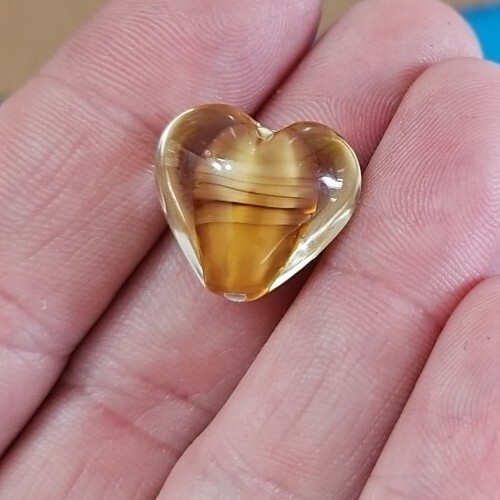 Lampwork Beads Swirl Hearts - Picture 5 of 8