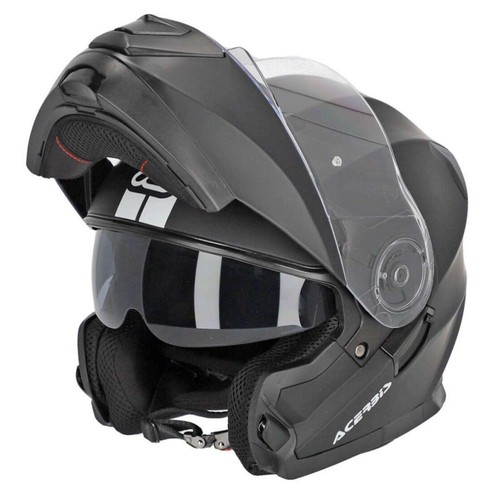 CASCO ACERBIS SEREL INTEGRALE MODULARE TOURING STRADA NERO CON VISIERINO - Imagen 2 de 10
