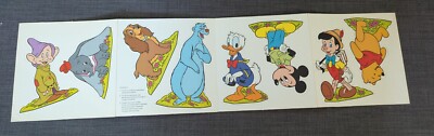 Disney Sticker Set- 8 Miscellaneous Characters - NEW - MINT - VINTAGE ...