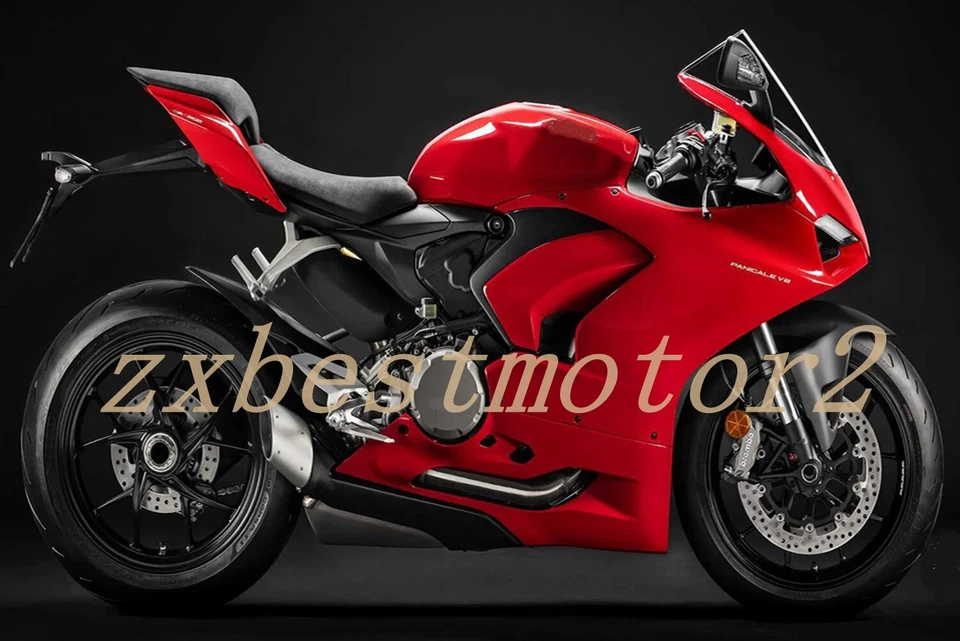 Kit de carenado rojo brillante con pernos para marco de carrocería Ducati Panigale V2 2020-2024 Foto 2 de 4