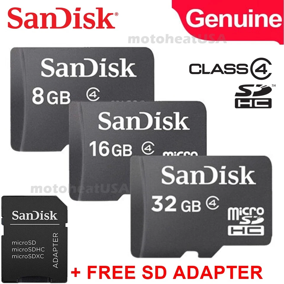 SanDisk Micro SD Card 8GB 16GB 32GB Memory Class 4 for Tablets Drones DashCam PC - Image 2 of 4