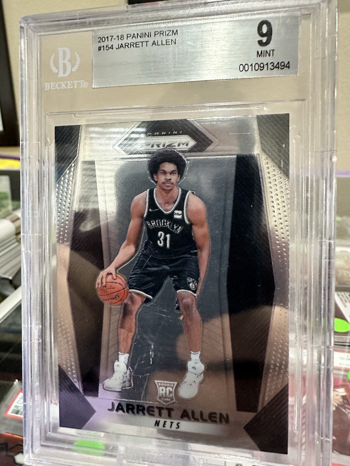 2017-18 Panini Prizm - Hyper Prizm #154 Jarrett Allen (RC)