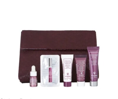 Sisley Black Rose 6pc Travel Set: Pouch, Mask, Infusion Cream