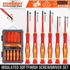 1000V 6 Mini Insulated Screwdriver Set Magnetic Tip Electrician Slotted Phillips